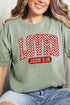 Checkered Loved Comfort Colors Adult Ring-Spun Cotton Tee