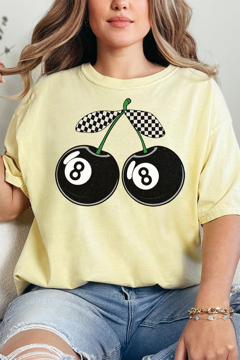 Cherry 8 Ball Comfort Colors Adult Ring-Spun Cotton Tee