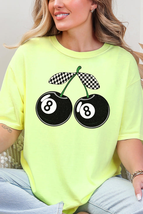 Cherry 8 Ball Comfort Colors Adult Ring-Spun Cotton Tee