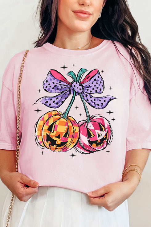Cherry Pumpkin Pop Comfort Colors Adult Ring-Spun Cotton Tee