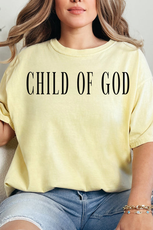 Child Of God Comfort Colors Adult Ring-Spun Cotton Tee