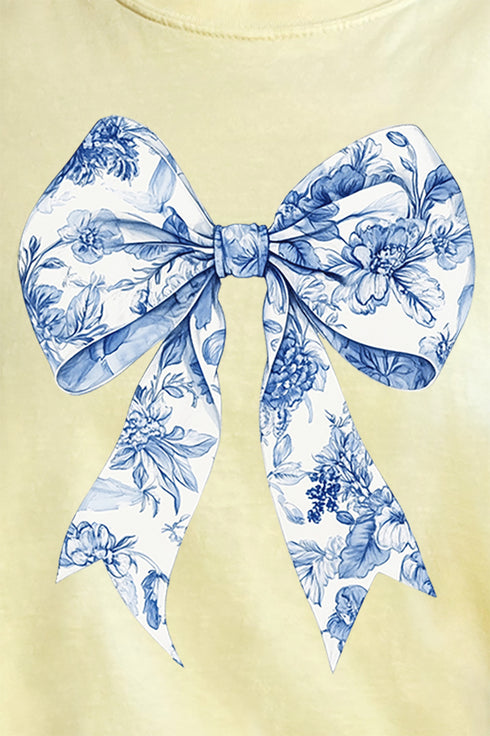 Chinoiserie Coquette Bow Comfort Colors Adult Ring-Spun Cotton Tee