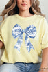 Chinoiserie Coquette Bow Comfort Colors Adult Ring-Spun Cotton Tee