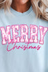 Chinoiserie Pink Merry Christmas Comfort Colors Adult Ring-Spun Cotton Tee