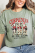 Christmas In The Barn Cows Comfort Colors Adult Ring-Spun Cotton Tee