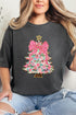 Christmas Tree Preppy Blossom Comfort Colors Adult Ring-Spun Cotton Tee