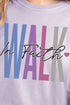 Colorblock Walk In Faith Comfort Colors Adult Ring-Spun Cotton Tee