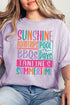 Colorful Summertime Comfort Colors Adult Ring-Spun Cotton Tee