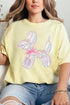 Coquette Balloon Dog Comfort Colors Adult Ring-Spun Cotton Tee