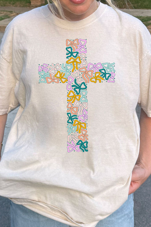 Coquette Cross Comfort Colors Adult Ring-Spun Cotton Tee