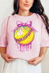 Coquette Drippy Softball Comfort Colors Adult Ring-Spun Cotton Tee