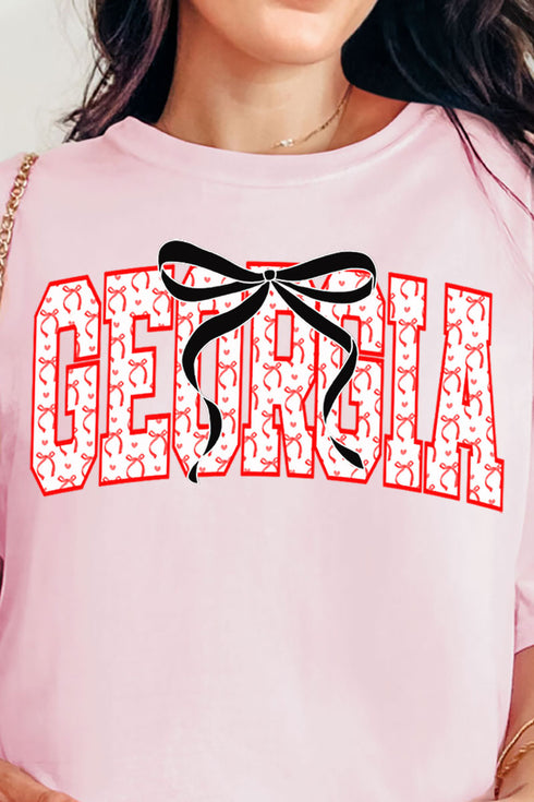 Coquette Varsity Georgia Comfort Colors Adult Ring-Spun Cotton Tee