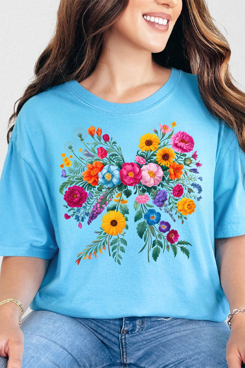 Coquette Wildflowers Comfort Colors Adult Ring-Spun Cotton Tee