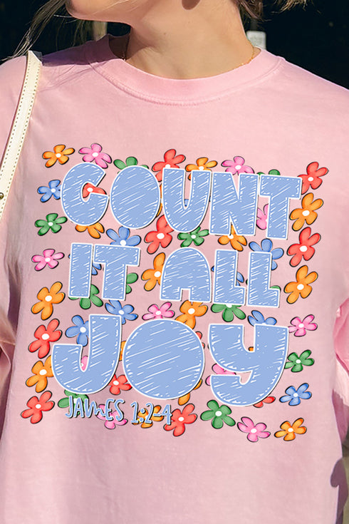 Count It All Joy Comfort Colors Adult Ring-Spun Cotton Tee