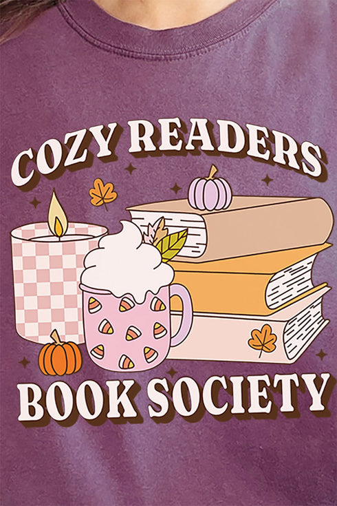 Cozy Readers Book Society Comfort Colors Adult Ring-Spun Cotton Tee