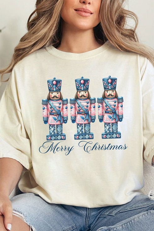 Cracker Chinoiserie Merry Christmas Comfort Colors Adult Ring-Spun Cotton Tee