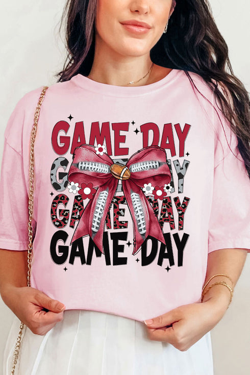 Crimson Stacked Gameday Comfort Colors Adult Ring-Spun Cotton Tee