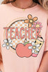 Cutesy Checkered Teacher Comfort Colors Adult Ring-Spun Cotton Tee