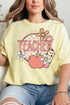 Cutesy Checkered Teacher Comfort Colors Adult Ring-Spun Cotton Tee