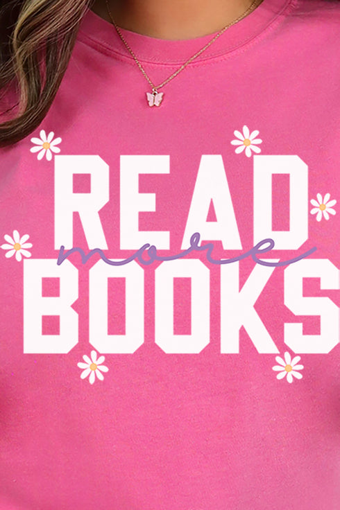 Daisy Read More Books Comfort Colors Adult Ring-Spun Cotton Tee