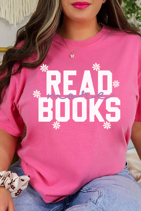 Daisy Read More Books Comfort Colors Adult Ring-Spun Cotton Tee