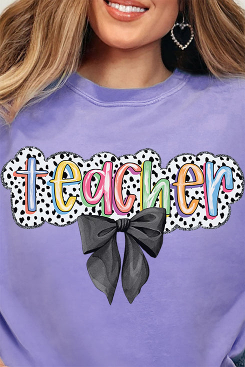 Dalmatian Dots Coquette Teacher Comfort Colors Adult Ring-Spun Cotton Tee