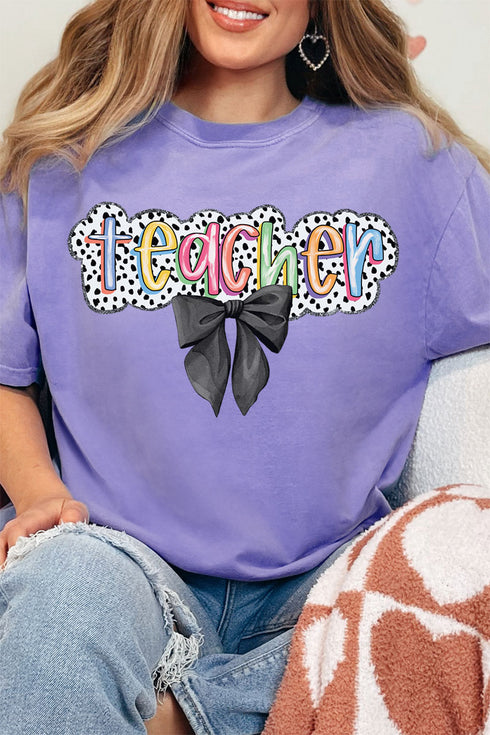 Dalmatian Dots Coquette Teacher Comfort Colors Adult Ring-Spun Cotton Tee