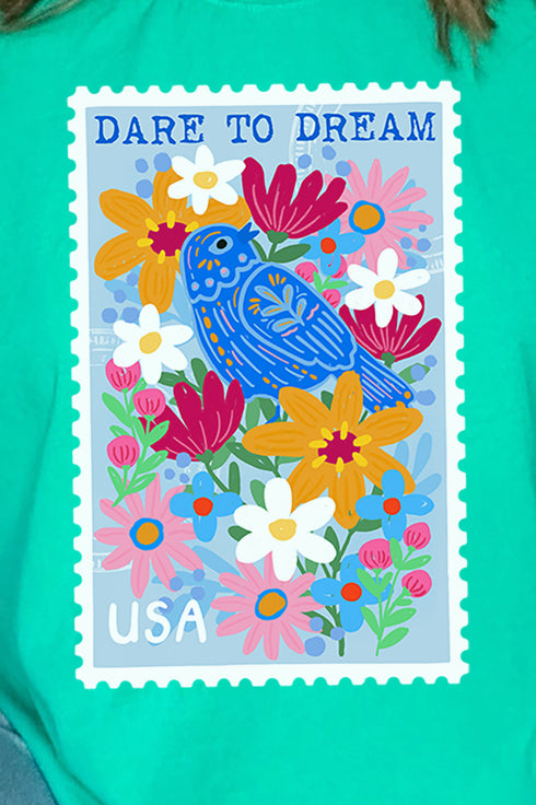 Dare To Dream Stamp Comfort Colors Adult Ring-Spun Cotton Tee