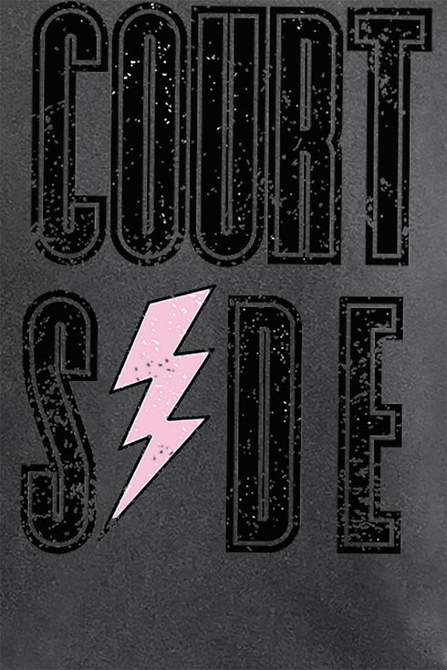 Distressed Courtside Comfort Colors Adult Ring-Spun Cotton Tee