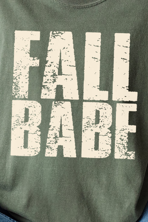 Distressed Fall Babe Comfort Colors Adult Ring-Spun Cotton Tee