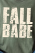 Distressed Fall Babe Comfort Colors Adult Ring-Spun Cotton Tee