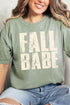 Distressed Fall Babe Comfort Colors Adult Ring-Spun Cotton Tee