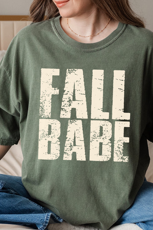 Distressed Fall Babe Comfort Colors Adult Ring-Spun Cotton Tee