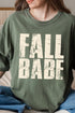 Distressed Fall Babe Comfort Colors Adult Ring-Spun Cotton Tee