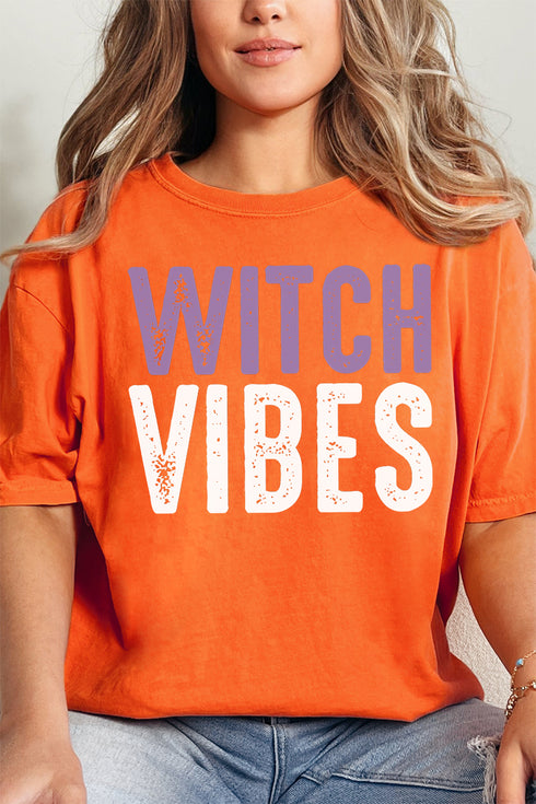 Distressed Witch Vibes Comfort Colors Adult Ring-Spun Cotton Tee