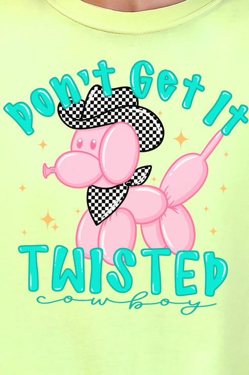 Don't Get It Twisted Cowboy Comfort Colors Adult Ring-Spun Cotton Tee