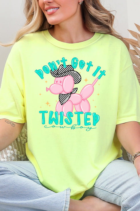 Don't Get It Twisted Cowboy Comfort Colors Adult Ring-Spun Cotton Tee