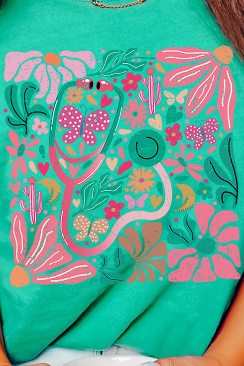 Doodle Boho Nurse Comfort Colors Adult Ring-Spun Cotton Tee