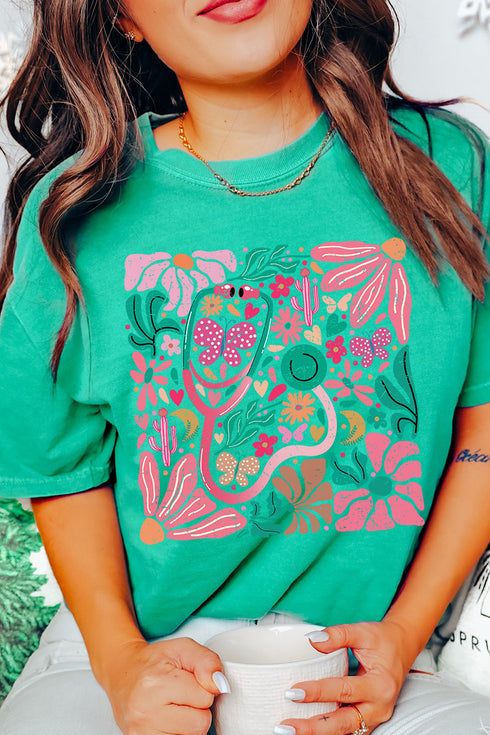 Doodle Boho Nurse Comfort Colors Adult Ring-Spun Cotton Tee