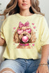 Doodle Dog Hearts Comfort Colors Adult Ring-Spun Cotton Tee