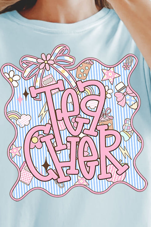 Doodle Frame Teacher Comfort Colors Adult Ring-Spun Cotton Tee