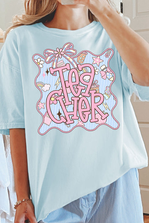 Doodle Frame Teacher Comfort Colors Adult Ring-Spun Cotton Tee