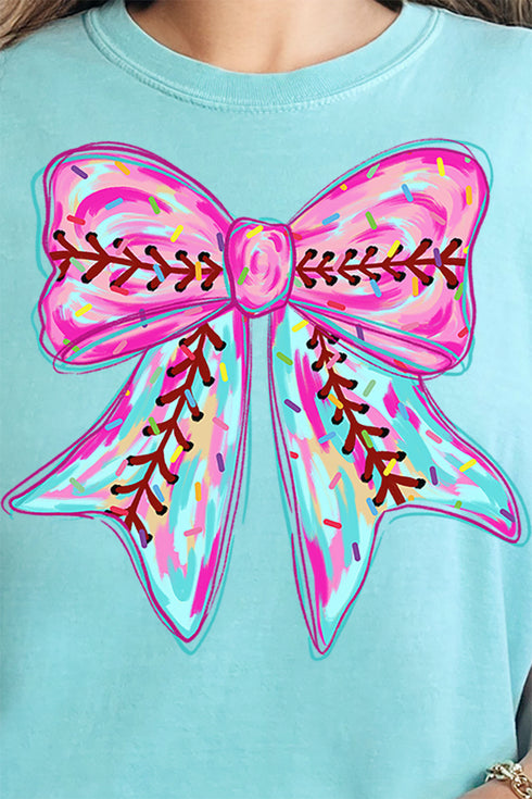 Drippy Ball Bow Comfort Colors Adult Ring-Spun Cotton Tee