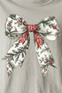 Evergreen Elegant Bow Comfort Colors Adult Ring-Spun Cotton Tee