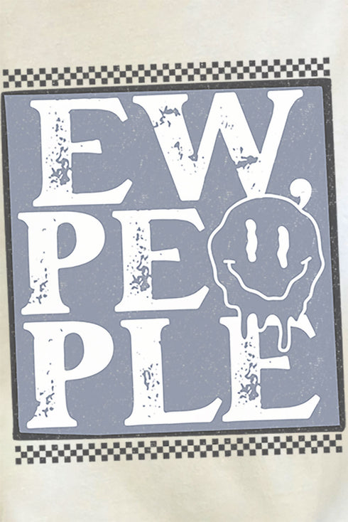 Ew People Checkered Comfort Colors Adult Ring-Spun Cotton Tee
