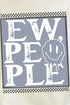 Ew People Checkered Comfort Colors Adult Ring-Spun Cotton Tee