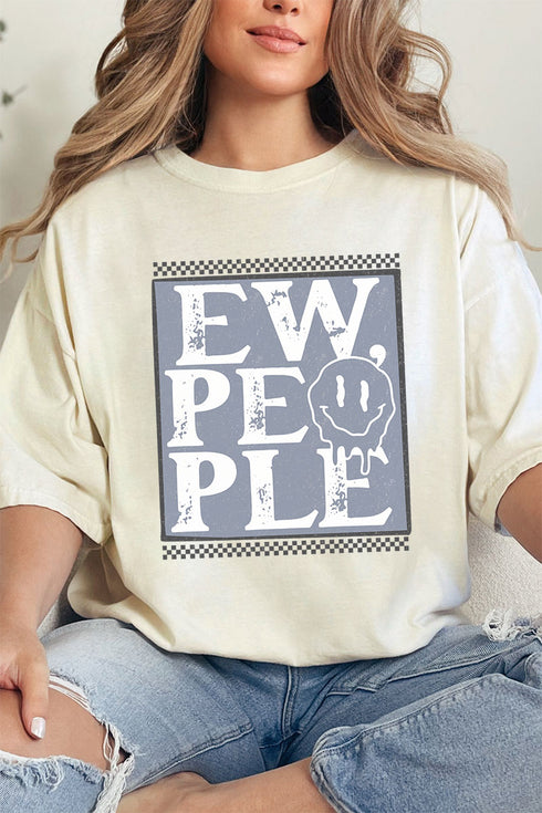 Ew People Checkered Comfort Colors Adult Ring-Spun Cotton Tee