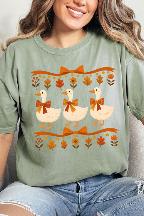 Fall Geese Girls Comfort Colors Adult Ring-Spun Cotton Tee