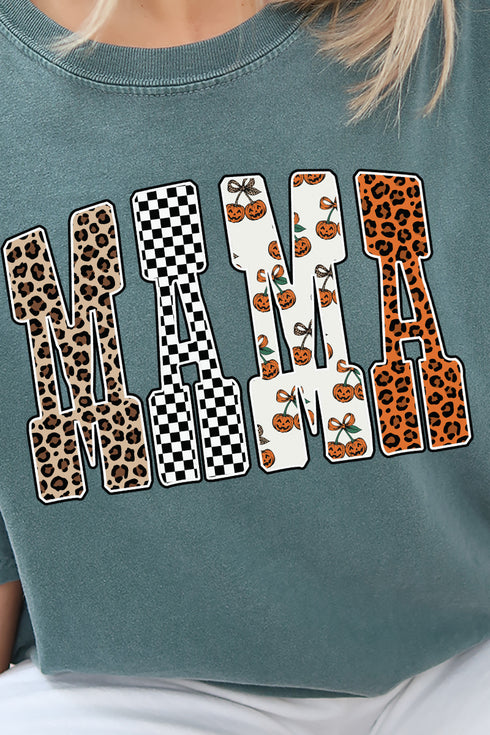 Fall Printed Mama Comfort Colors Adult Ring-Spun Cotton Tee