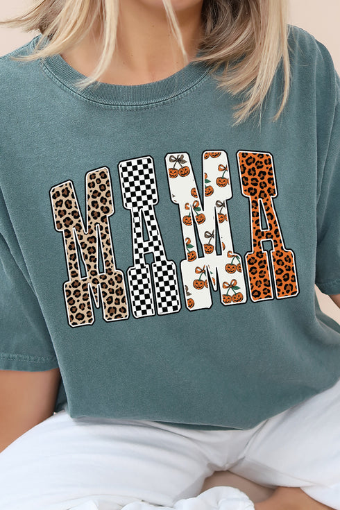Fall Printed Mama Comfort Colors Adult Ring-Spun Cotton Tee